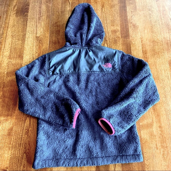 North Face Fuzzy Oso Hooded Jacket 10/12 (M) - Picture 2 of 3